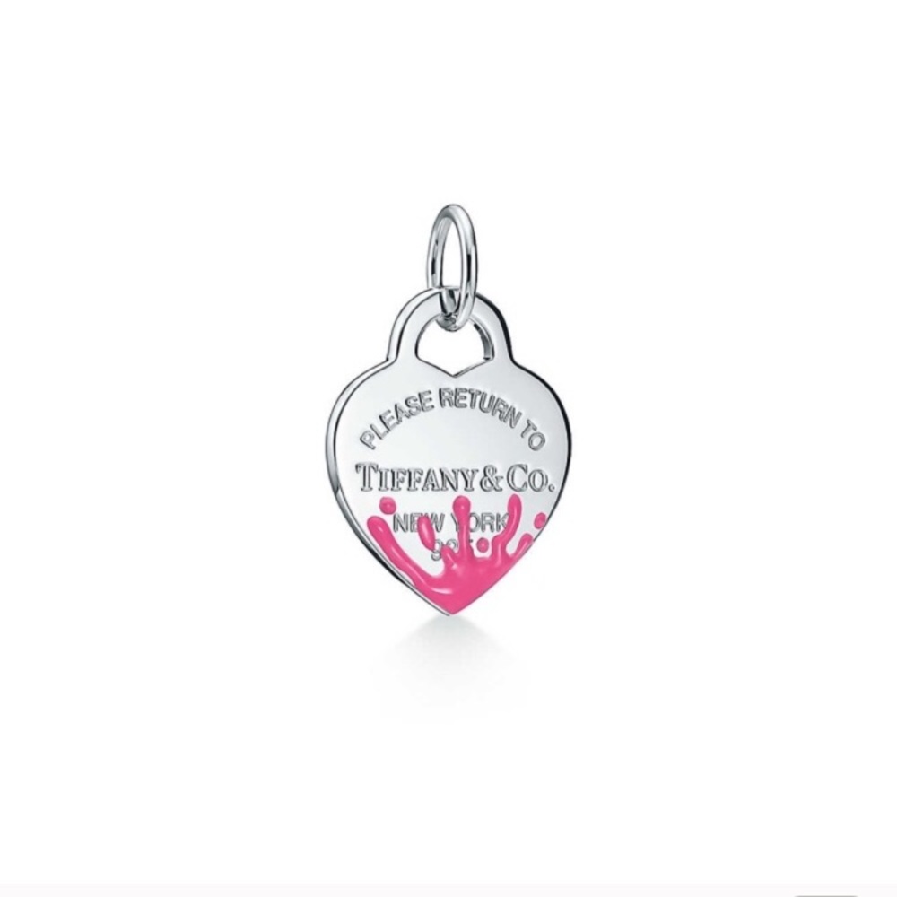 Tiffany Color Splash Heart Charm